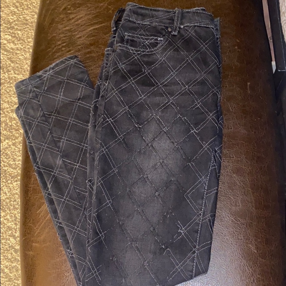 Tru Luxe black distressed jeans
